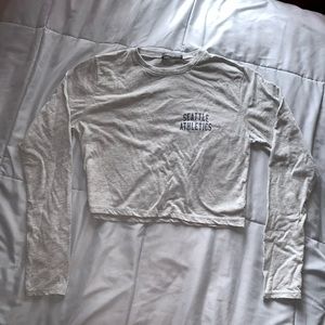 Brandy Melville Long Sleeve Cropped Top